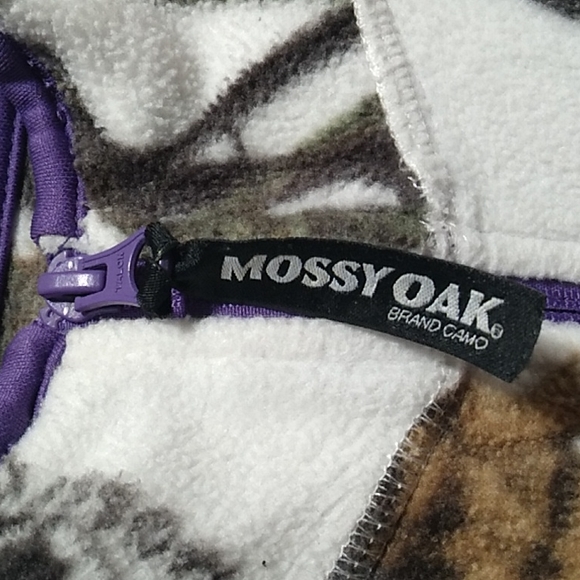 FINAL SALE! Mossy Oak Zip Up Jacket W/Thumb Holes Sz.XL 16-18 Like New - Picture 4 of 9